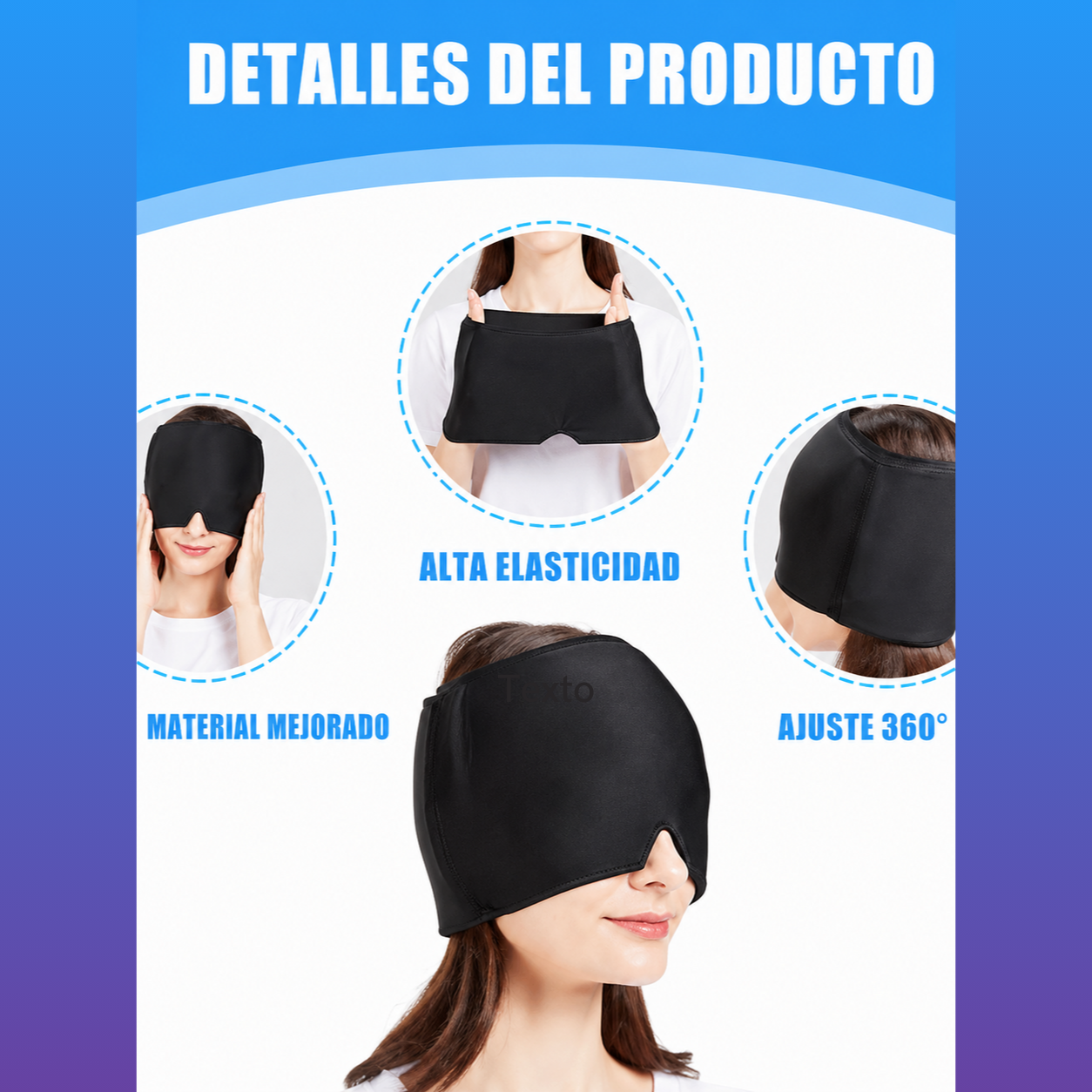 Gorra De Gel Para El alivio De Migrañas