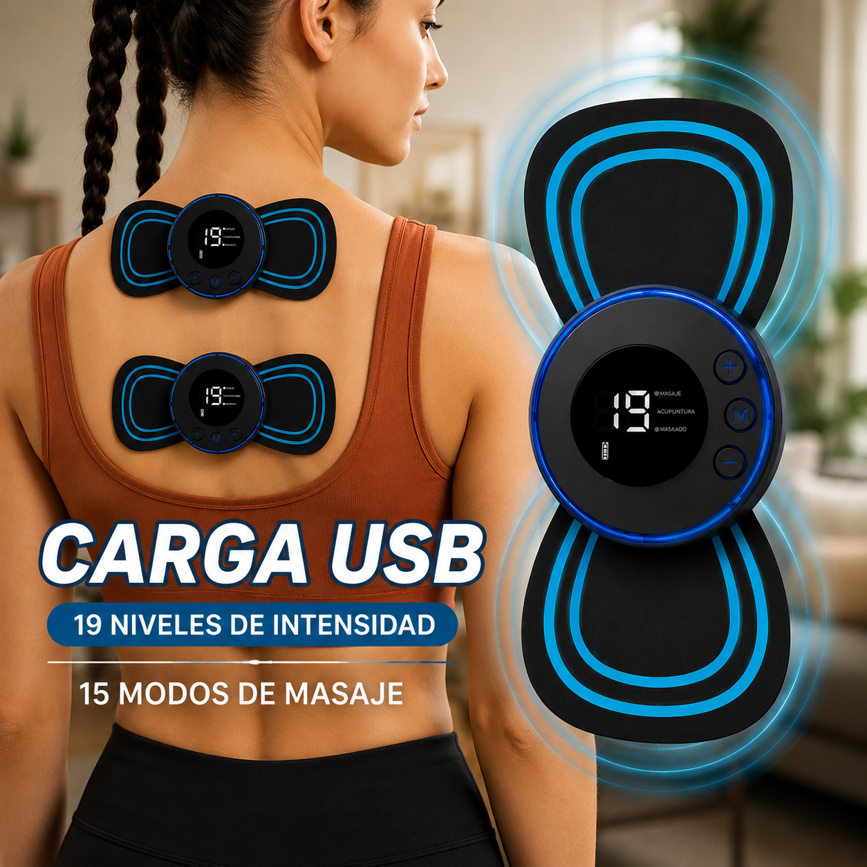 Mini Masajeador Recargable de Cuello