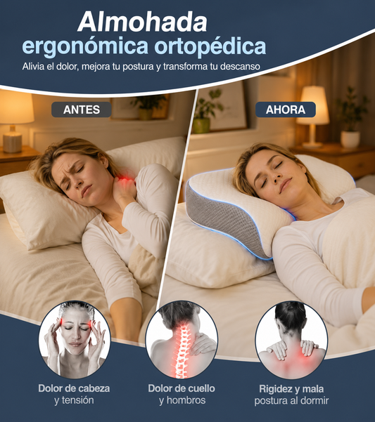ALMOHADA ERGONÓMICA ORTOPEDICA PACK2