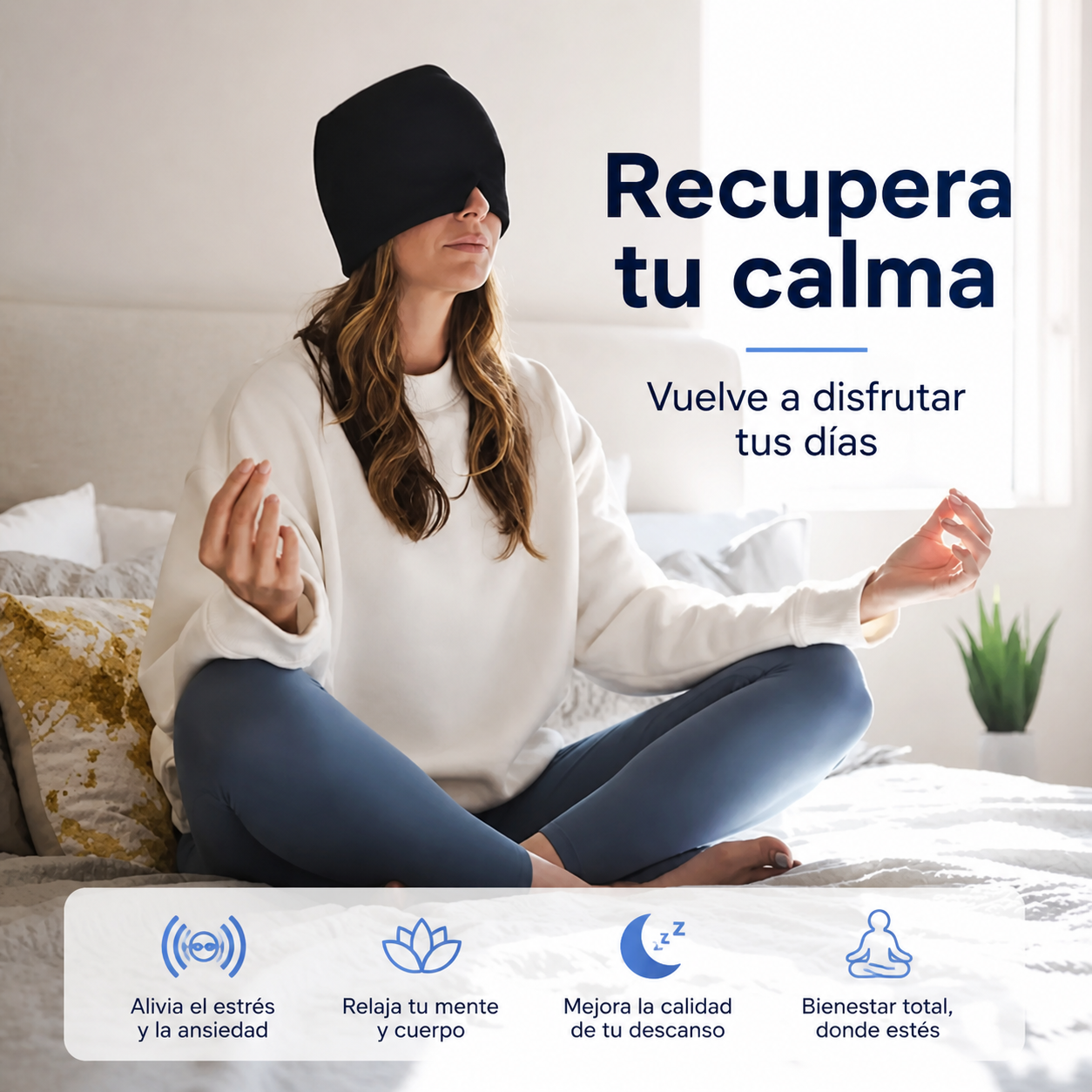 Gorra De Gel Para El alivio De Migrañas