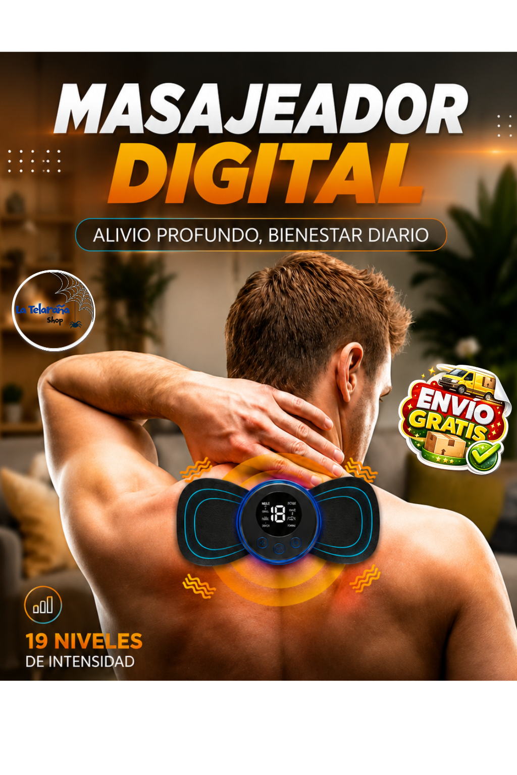 Mini Masajeador Recargable de Cuello